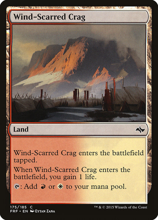 MTG Card Title: Wind-Scarred Crag FRF/175