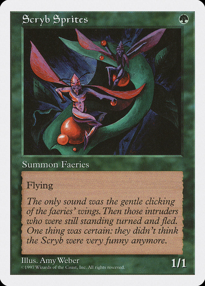 MTG Card Title: Scryb Sprites 5ED/324