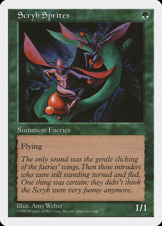 MTG Card Title: Scryb Sprites 5ED/324