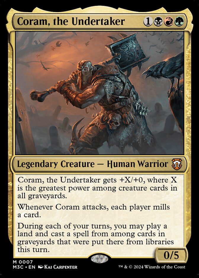 MTG Card Title: Coram, the Undertaker M3C/7