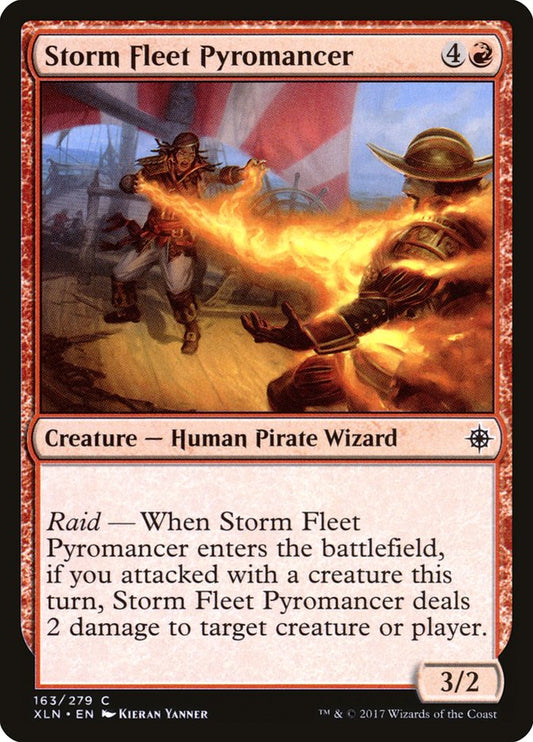 MTG Card Title: Storm Fleet Pyromancer XLN/163