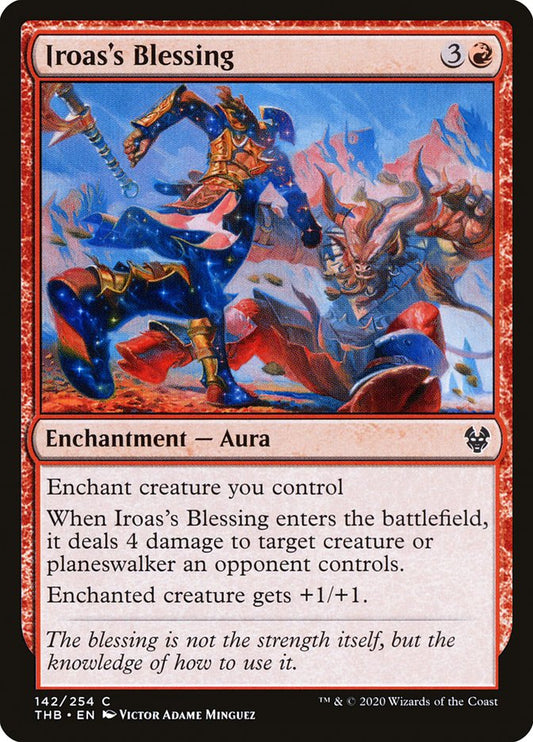 MTG Card Title: Iroas's Blessing THB/142