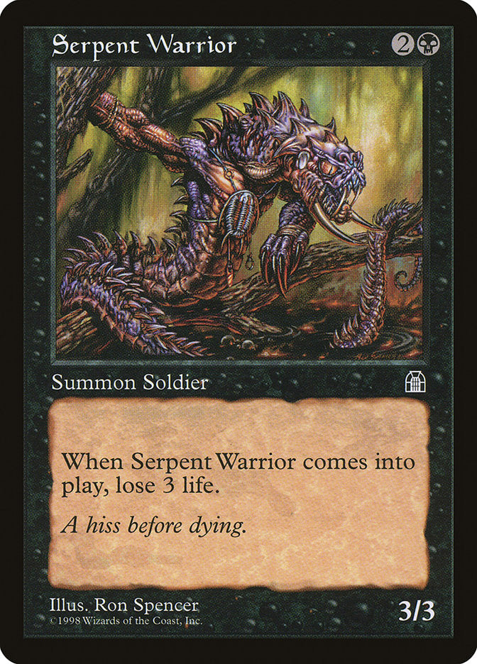 MTG Card Title: Serpent Warrior STH/69