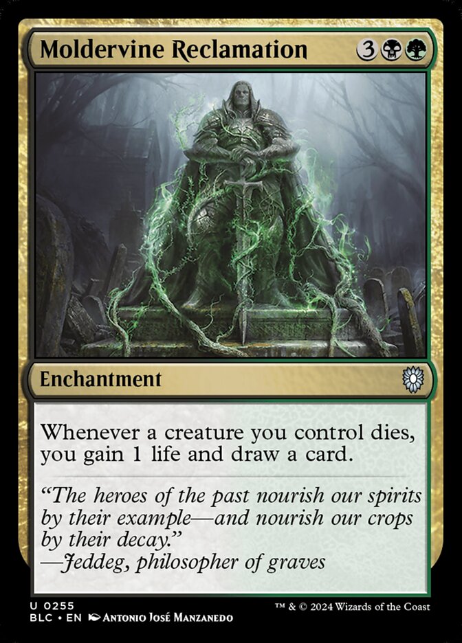 MTG Card Title: Moldervine Reclamation BLC/255