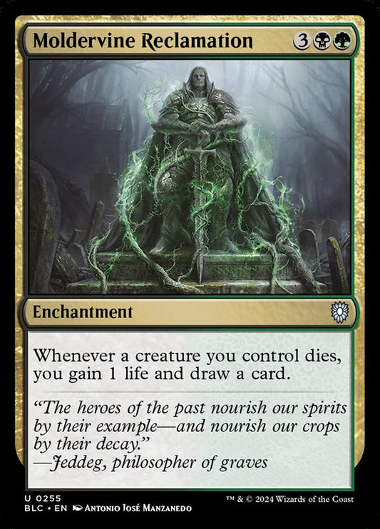 MTG Card Title: Moldervine Reclamation BLC/255