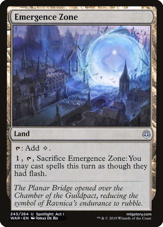 MTG Card Title: Emergence Zone WAR/245