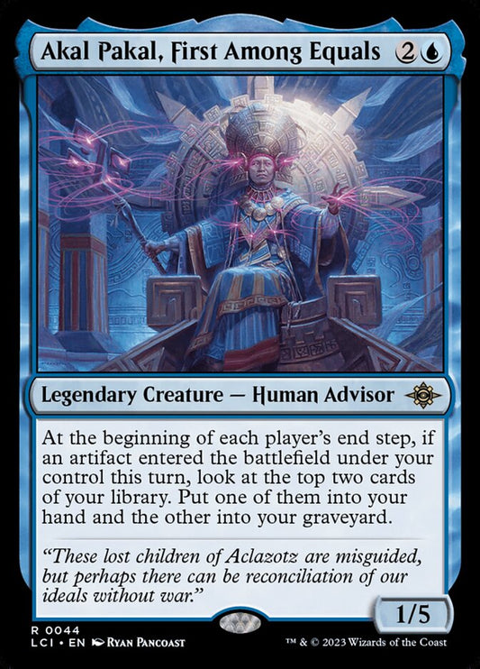 MTG Card Title: Akal Pakal, First Among Equals LCI/44