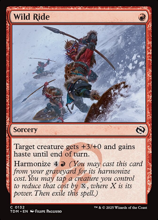 MTG Card Title: Wild Ride TDM/132