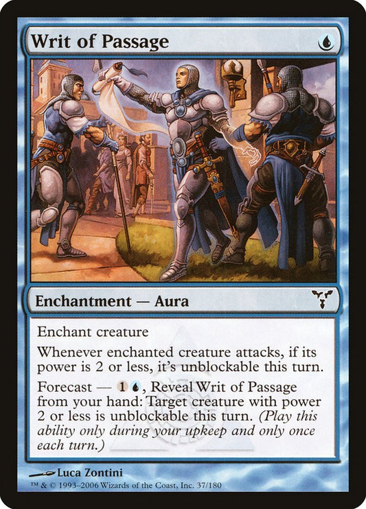 MTG Card Title: Writ of Passage DIS/37