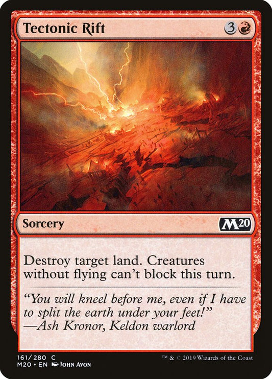 MTG Card Title: Tectonic Rift M20/161