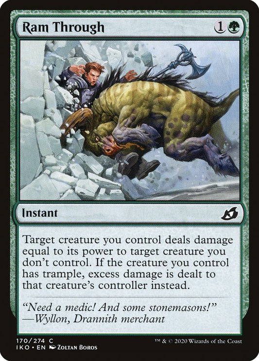 MTG Card Title: Ram Through IKO/170