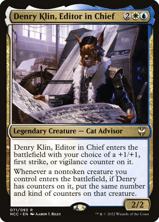 MTG Card Title: Denry Klin, Editor in Chief NCC/71