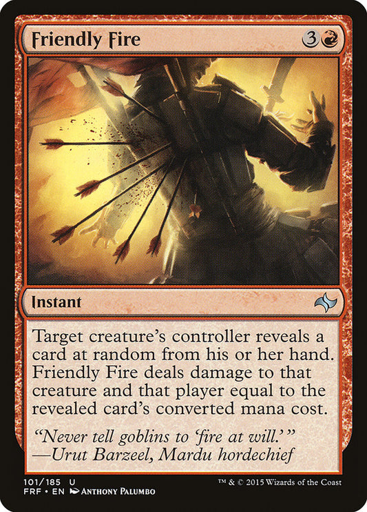 MTG Card Title: Friendly Fire FRF/101
