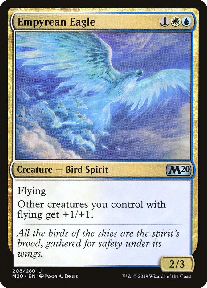 MTG Card Title: Empyrean Eagle M20/208