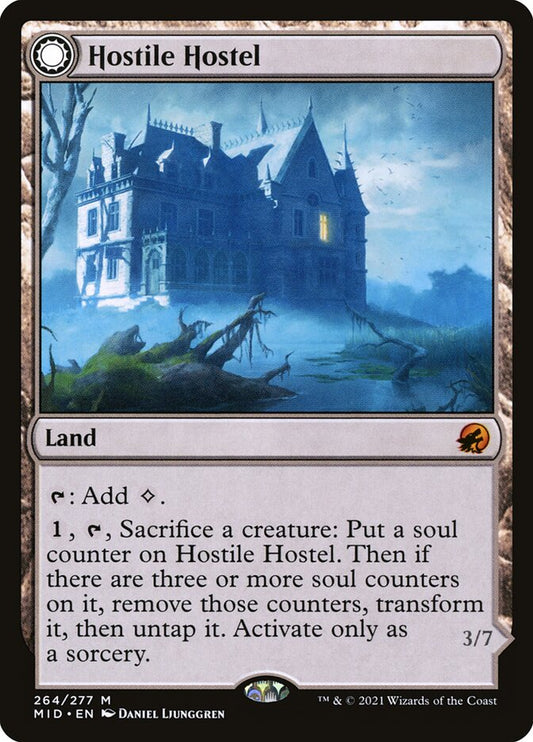 MTG Card Title: Hostile Hostel // Creeping Inn MID/264