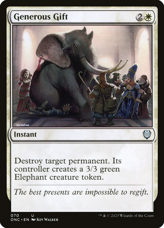 MTG Card Title: Generous Gift ONC/70