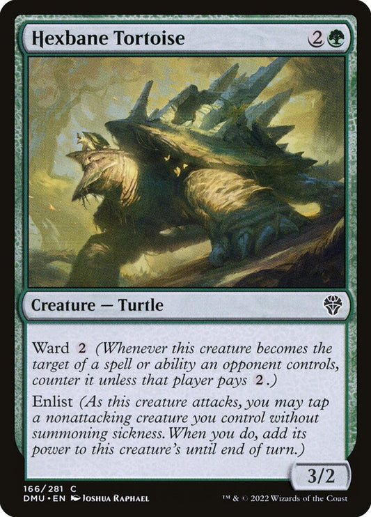 MTG Card Title: Hexbane Tortoise DMU/166