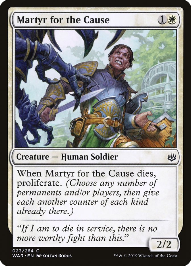 MTG Card Title: Martyr for the Cause WAR/23