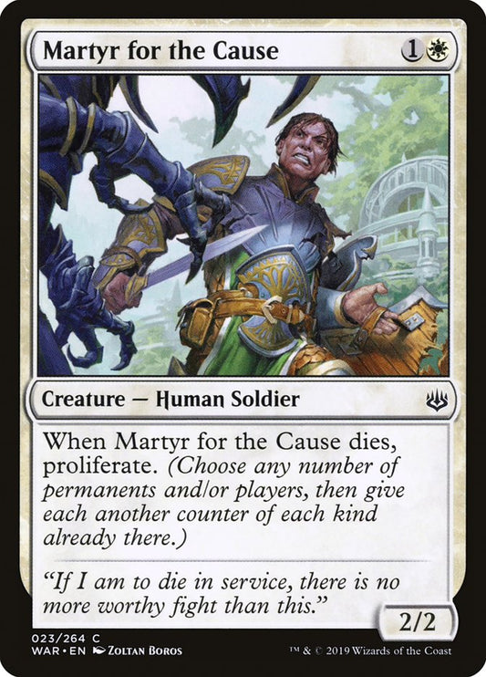 MTG Card Title: Martyr for the Cause WAR/23