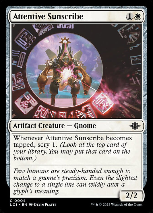 MTG Card Title: Attentive Sunscribe LCI/4