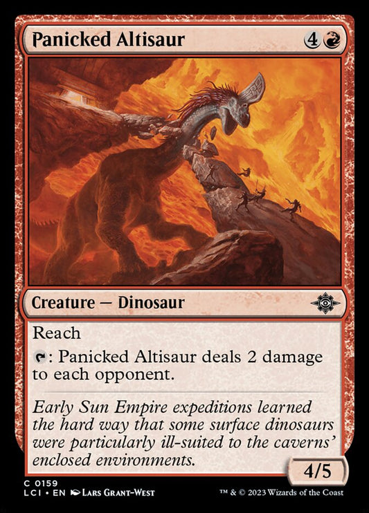 MTG Card Title: Panicked Altisaur LCI/159