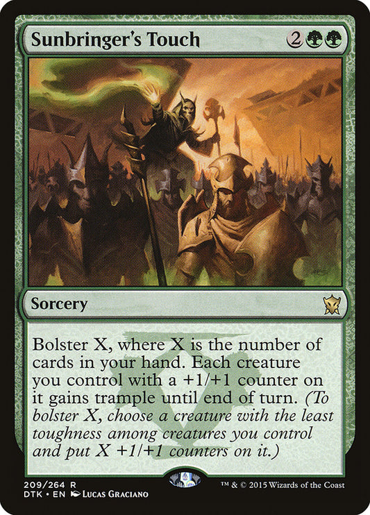 MTG Card Title: Sunbringer's Touch DTK/209