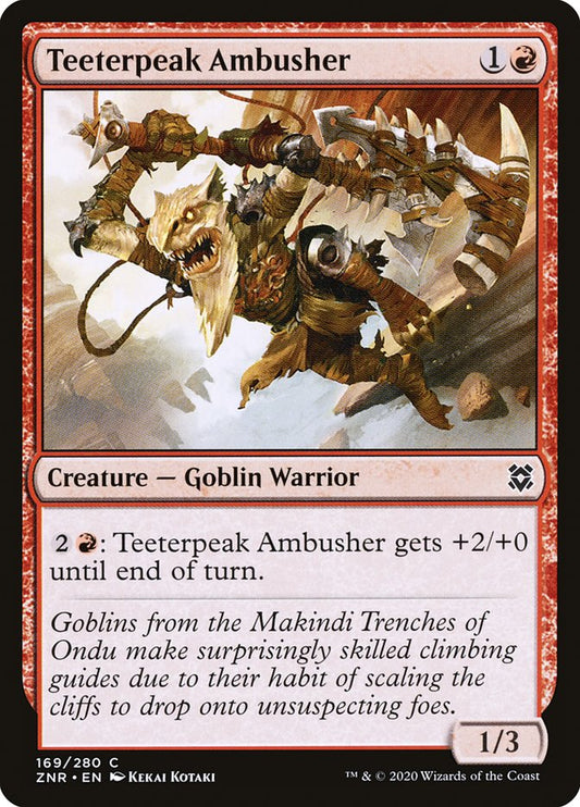 MTG Card Title: Teeterpeak Ambusher ZNR/169