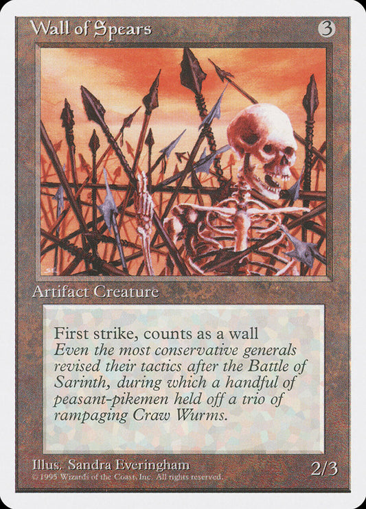 MTG Card Title: Wall of Spears 4ED/356