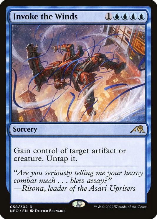 MTG Card Title: Invoke the Winds NEO/58