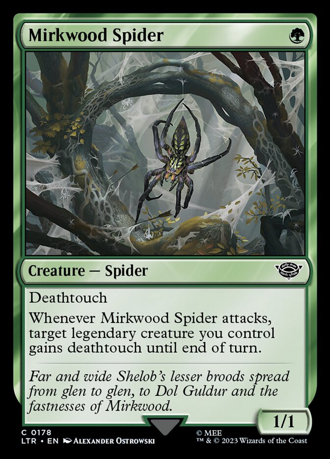 MTG Card Title: Mirkwood Spider LTR/178
