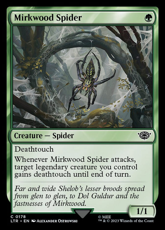 MTG Card Title: Mirkwood Spider LTR/178