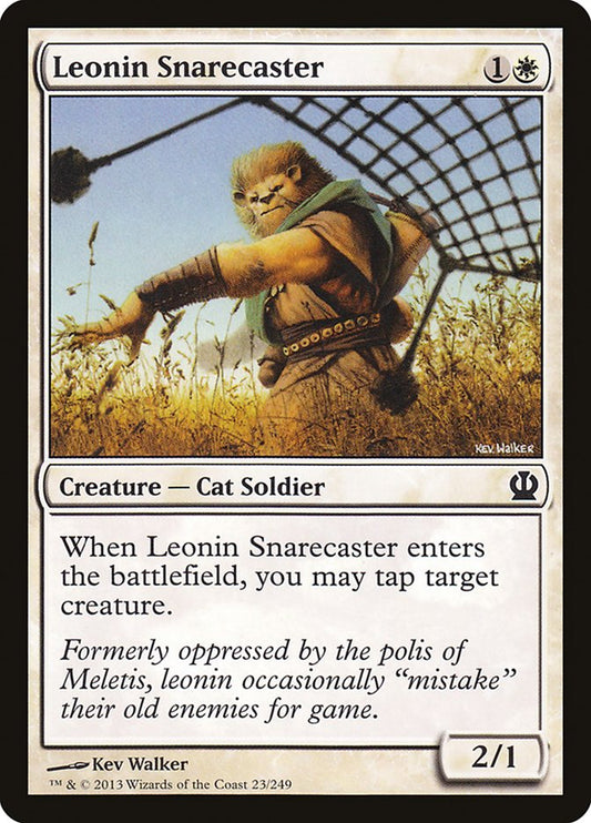 MTG Card Title: Leonin Snarecaster THS/23
