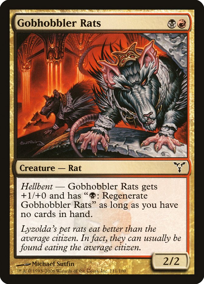 MTG Card Title: Gobhobbler Rats DIS/111