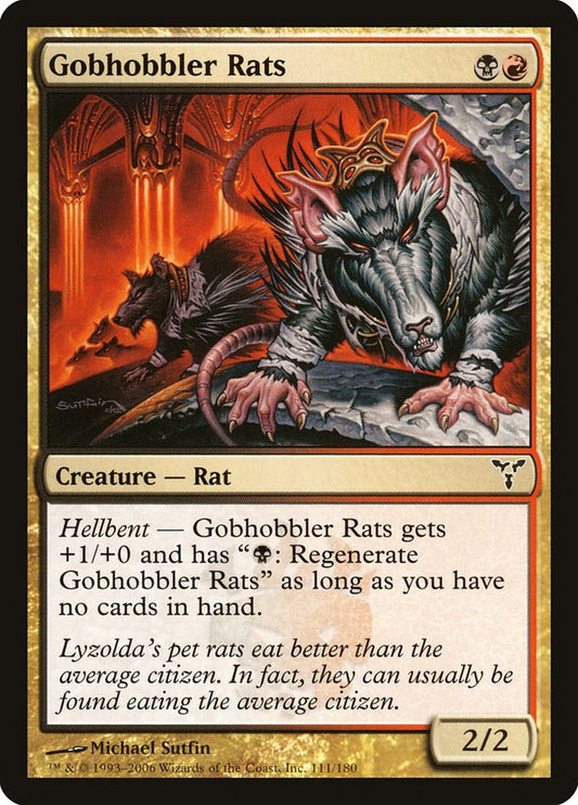 MTG Card Title: Gobhobbler Rats DIS/111