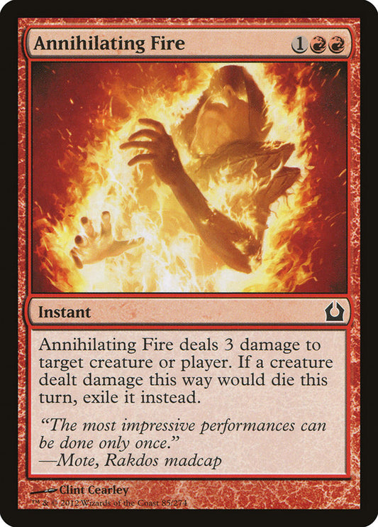 MTG Card Title: Annihilating Fire RTR/85
