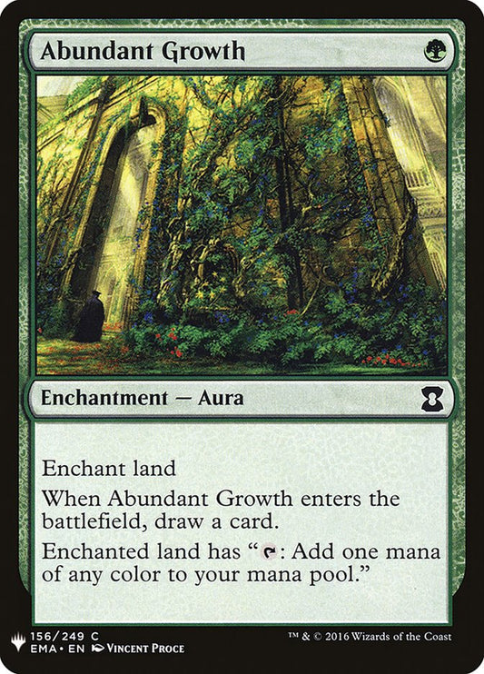MTG Card Title: Abundant Growth PLST/EMA-156