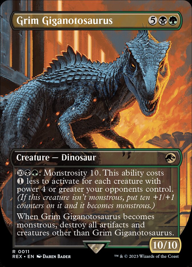 MTG Card Title: Grim Giganotosaurus REX/11