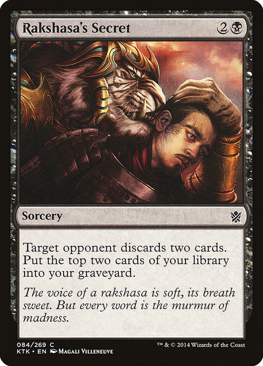 MTG Card Title: Rakshasa's Secret KTK/84