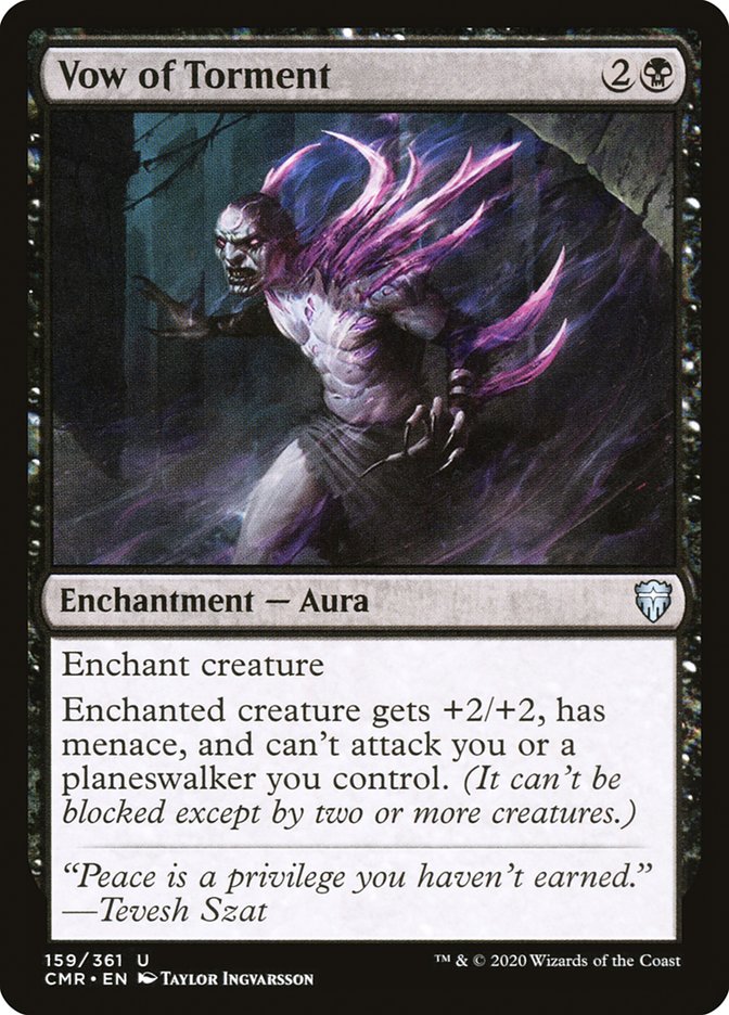 MTG Card Title: Vow of Torment CMR/159