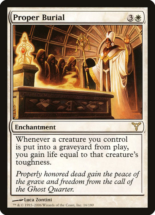 MTG Card Title: Proper Burial DIS/16