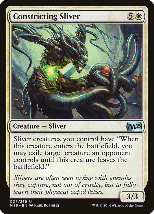 MTG Card Title: Constricting Sliver M15/7