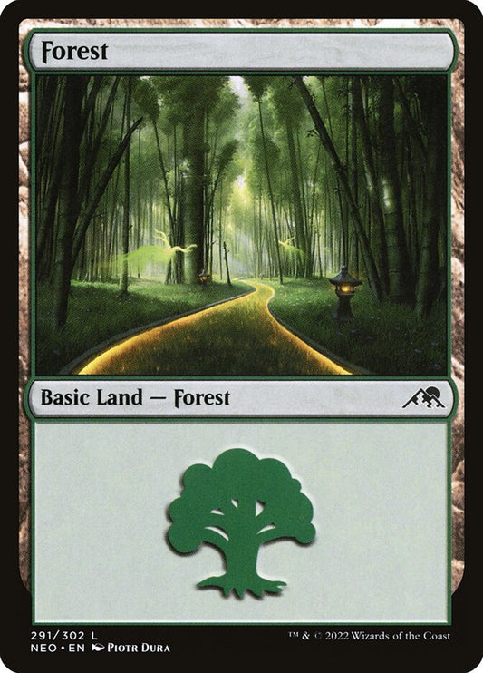 MTG Card Title: Forest NEO/291