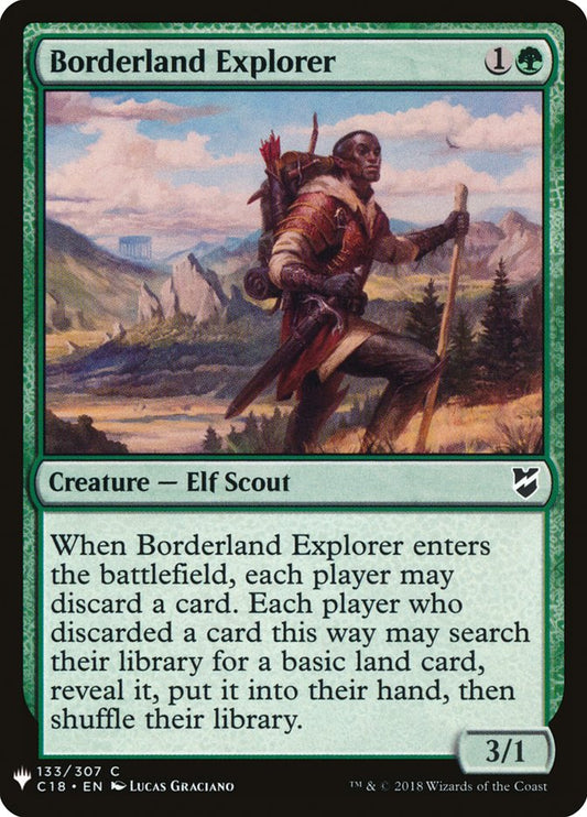 MTG Card Title: Borderland Explorer PLST/C18-133