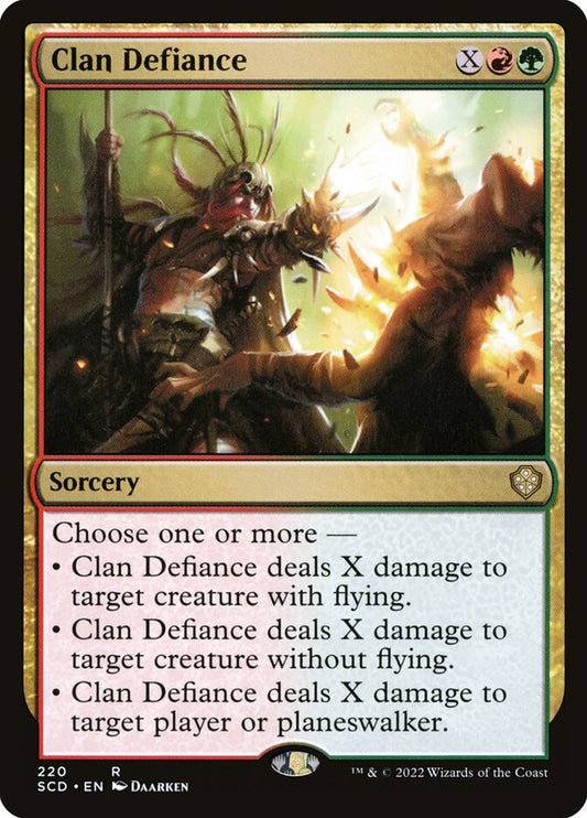 MTG Card Title: Clan Defiance SCD/220