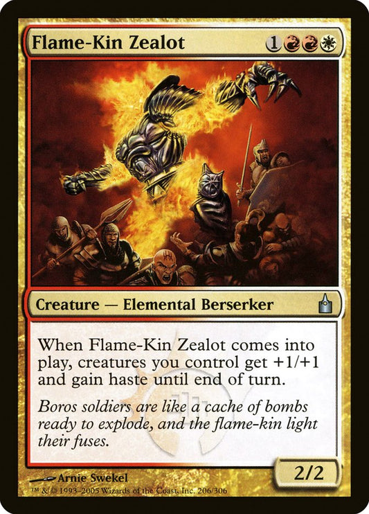 MTG Card Title: Flame-Kin Zealot RAV/206