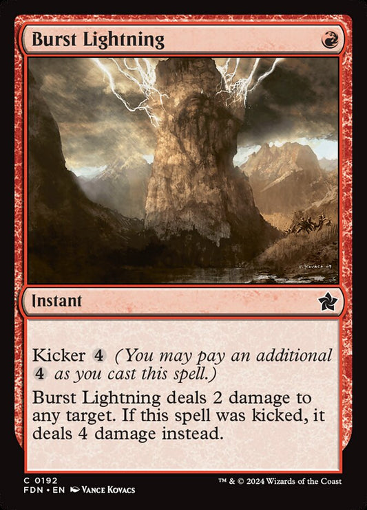 MTG Card Title: Burst Lightning FDN/192