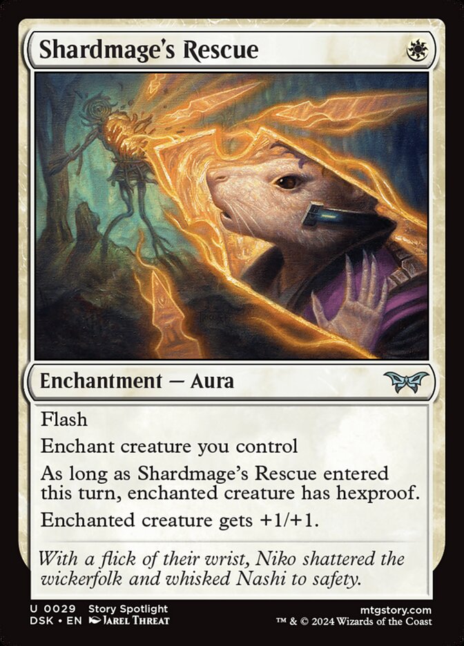 MTG Card Title: Shardmage's Rescue DSK/29