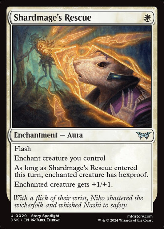 MTG Card Title: Shardmage's Rescue DSK/29
