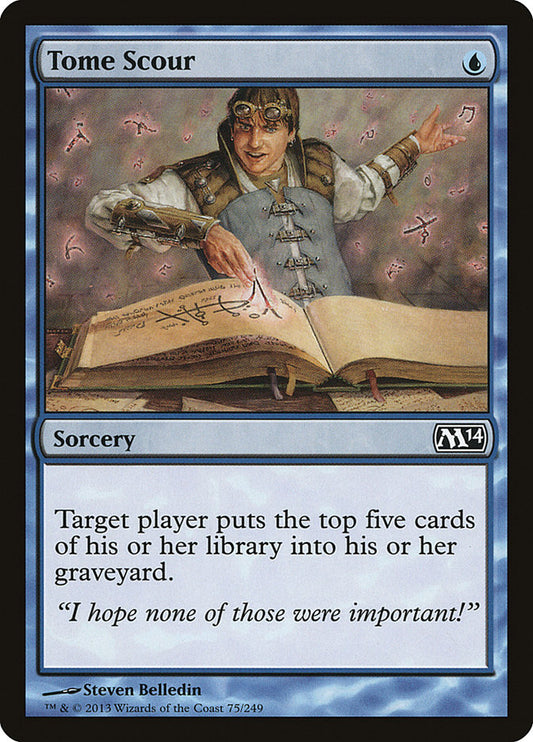 MTG Card Title: Tome Scour M14/75
