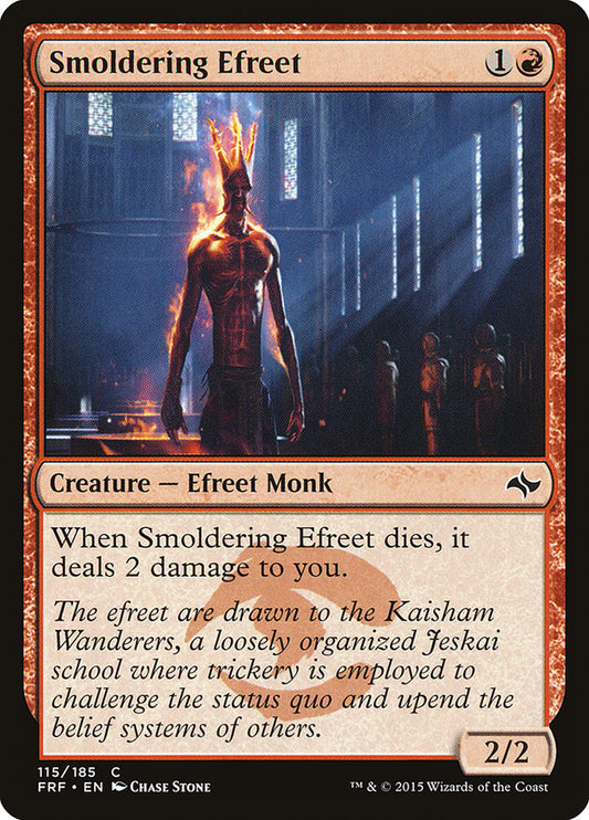 MTG Card Title: Smoldering Efreet FRF/115